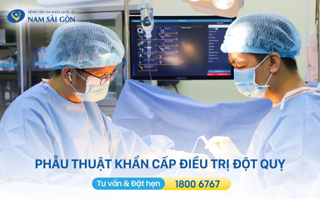 phẫu thuật điều trị đột quỵ