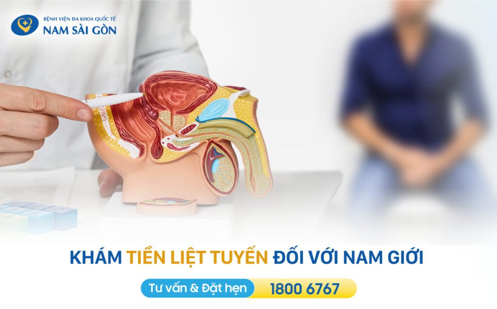 nam giới được kiểm tra tiền liệt tuyến khi khám tiết niệu