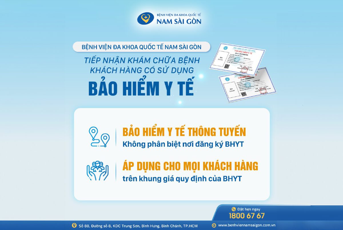 ÁP DỤNG BẢO HIỂM KHI THĂM KHÁM TẠI BỆNH VIỆN ĐA KHOA QUỐC TẾ NAM SÀI GÒN