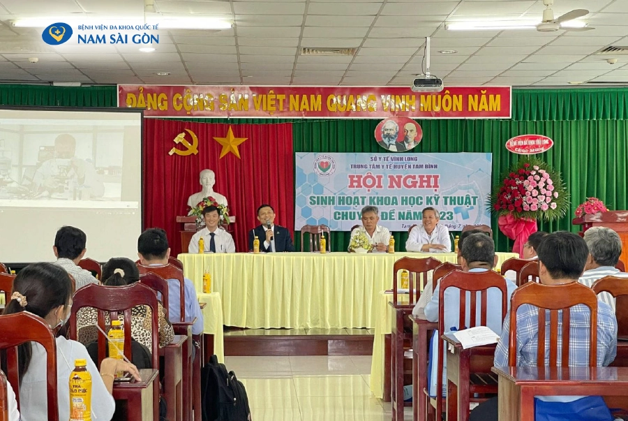 HỘI NGHỊ SINH HOẠT KHOA HỌC KỸ THUẬT CHUYÊN ĐỀ NĂM 2023 TẠI TRUNG TÂM Y TẾ HUYỆN TAM BÌNH – TỈNH VĨNH LONG