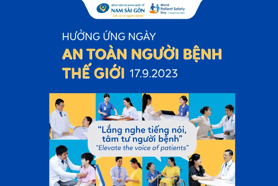 HƯỞNG ỨNG NGÀY AN TOÀN NGƯỜI BỆNH THẾ GIỚI 17.09.2023: LẮNG NGHE TIẾNG NÓI, TÂM TƯ NGƯỜI BỆNH