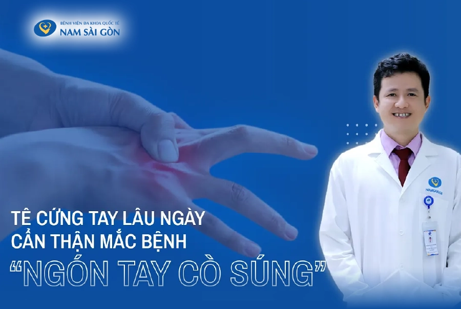 TÊ CỨNG TAY LÂU NGÀY CẨN THẬN MẮC BỆNH “NGÓN TAY CÒ SÚNG”