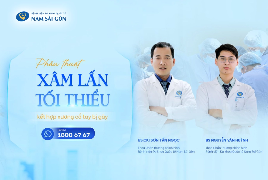 PHẪU THUẬT XÂM LẤN TỐI THIỂU KẾT HỢP XƯƠNG CỔ TAY BỊ GÃY