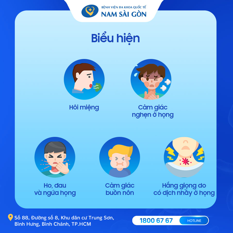 làm sao để nước mũi không chảy xuống họng biểu hiện của hội chứng chảy dịch mũi sau