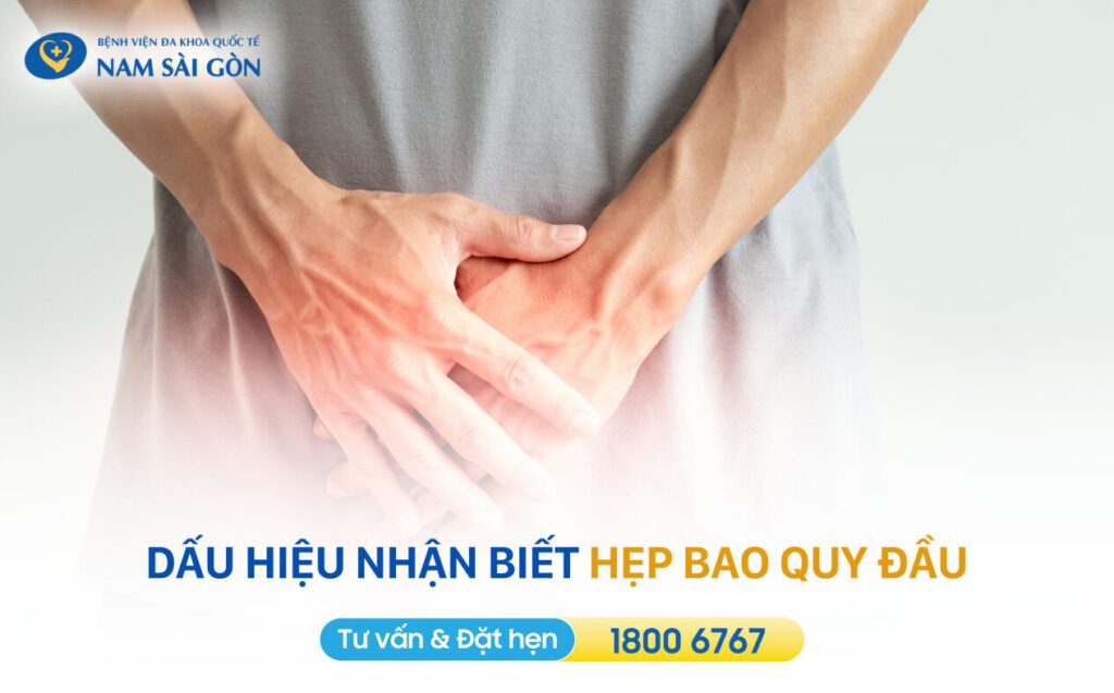 dấu hiệu hẹp bao quy đầu