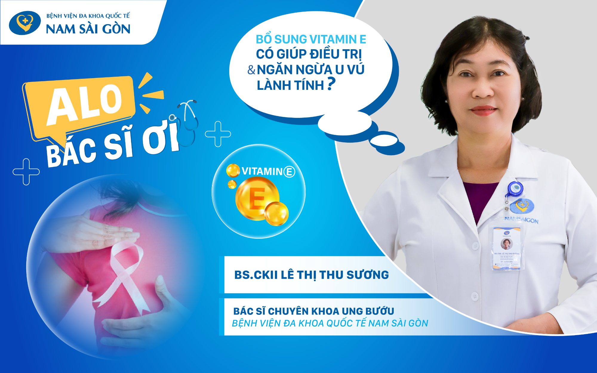 ALO BÁC SĨ – BỔ SUNG VITAMIN E CÓ GIÚP ĐIỀU TRỊ VÀ NGĂN NGỪA U VÚ LÀNH TÍNH?