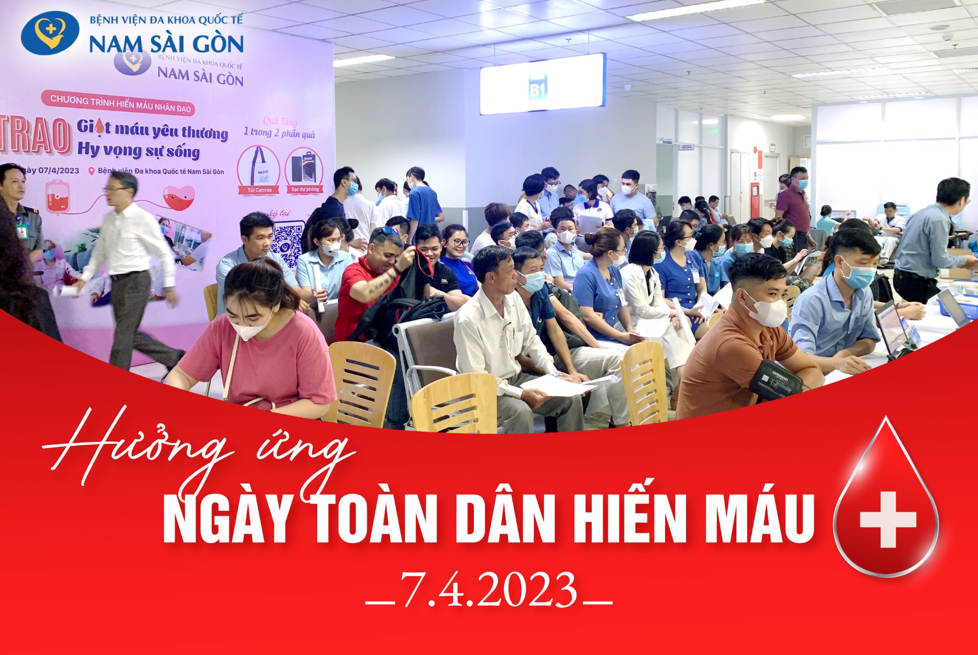 HƯỞNG ỨNG NGÀY TOÀN DÂN HIẾN MÁU 07/04/2023