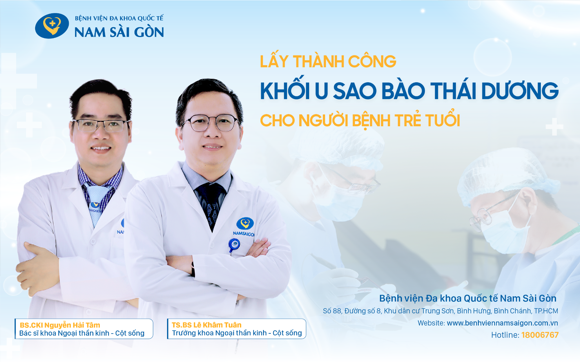 LẤY THÀNH CÔNG KHỐI U NÃO PHỨC TẠP CHO NGƯỜI BỆNH TRẺ TUỔI
