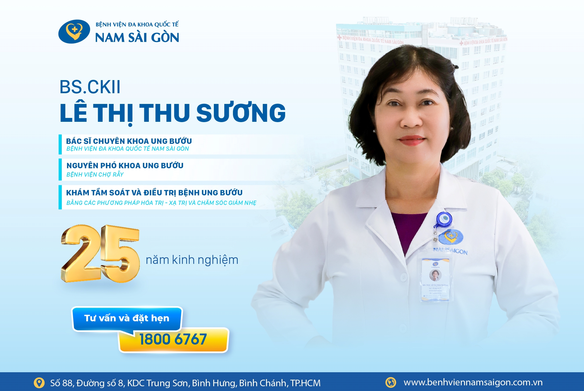 TẦM SOÁT VÀ ĐIỀU TRỊ HIỆU QUẢ CÁC BỆNH LÝ ÁC TÍNH CÙNG BÁC SĨ CHUYÊN GIA VỀ UNG BƯỚU