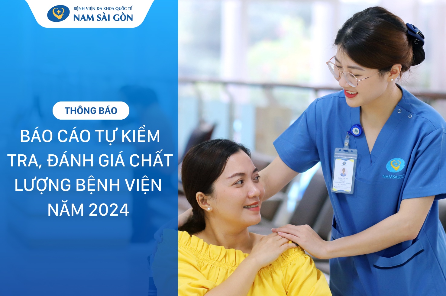 BÁO CÁO TỰ KIỂM TRA, ĐÁNH GIÁ CHẤT LƯỢNG BỆNH VIỆN NĂM 2024
