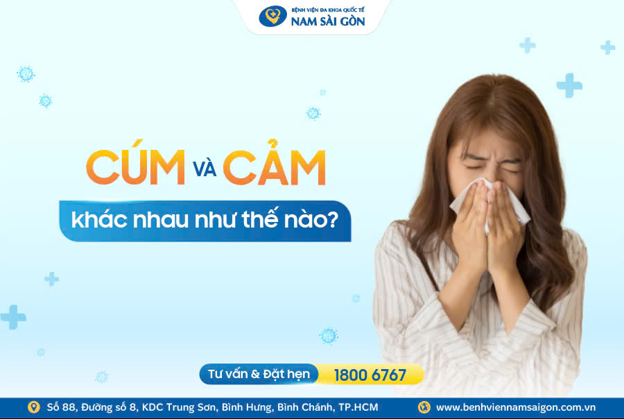 CẢM VÀ CÚM KHÁC NHAU NHƯ THẾ NÀO?