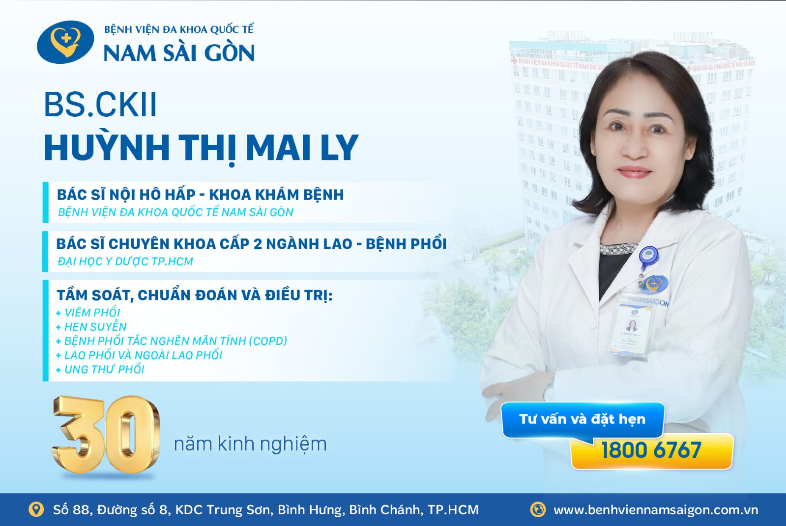 BẢO VỆ TOÀN DIỆN SỨC KHỎE HÔ HẤP CÙNG BS.CKII HUỲNH THỊ MAI LY