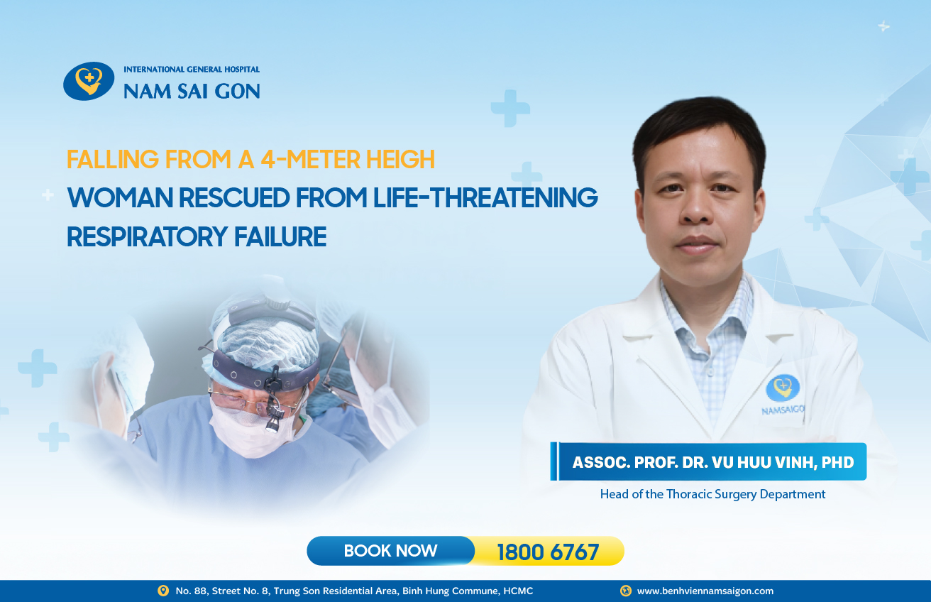 FALLING FROM A 4-METER HEIGHT – WOMAN RESCUED FROM LIFE-THREATENING RESPIRATORY FAILURE