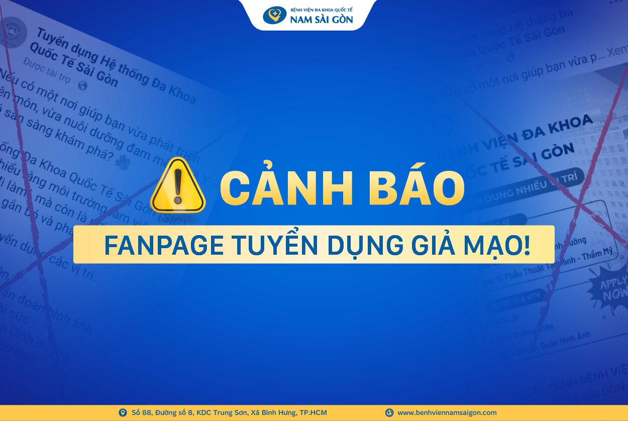 CẢNH BÁO GIẢ MẠO FANPAGE TUYỂN DỤNG BỆNH VIỆN